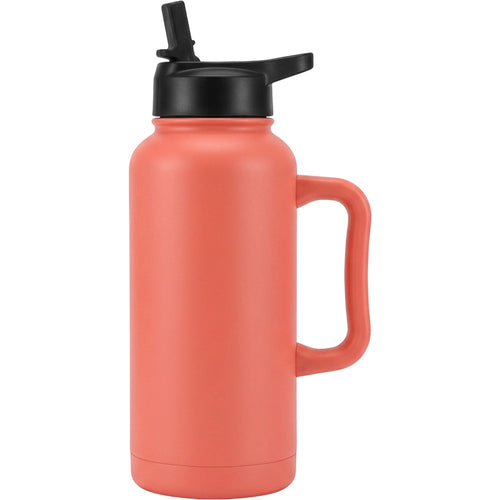 Zptwv Handled Insulated Sports Jug with Straw Lid 40 oz Coral - Product view